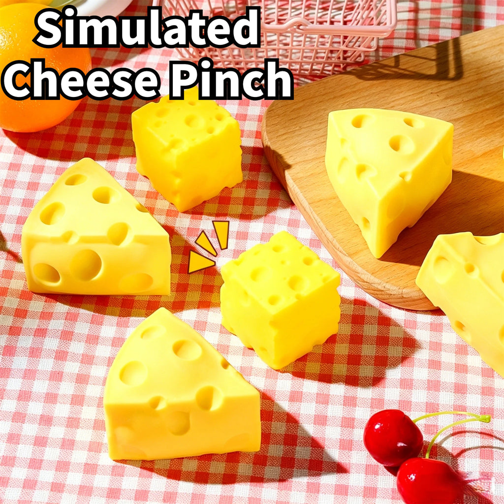 Soft Triangular Square Cheese Squeeze Toy Slow Rebound Thrust Relief Sensory Toy Soft Butter Cheese Fidget Toy Christmas Gift Oasis Select