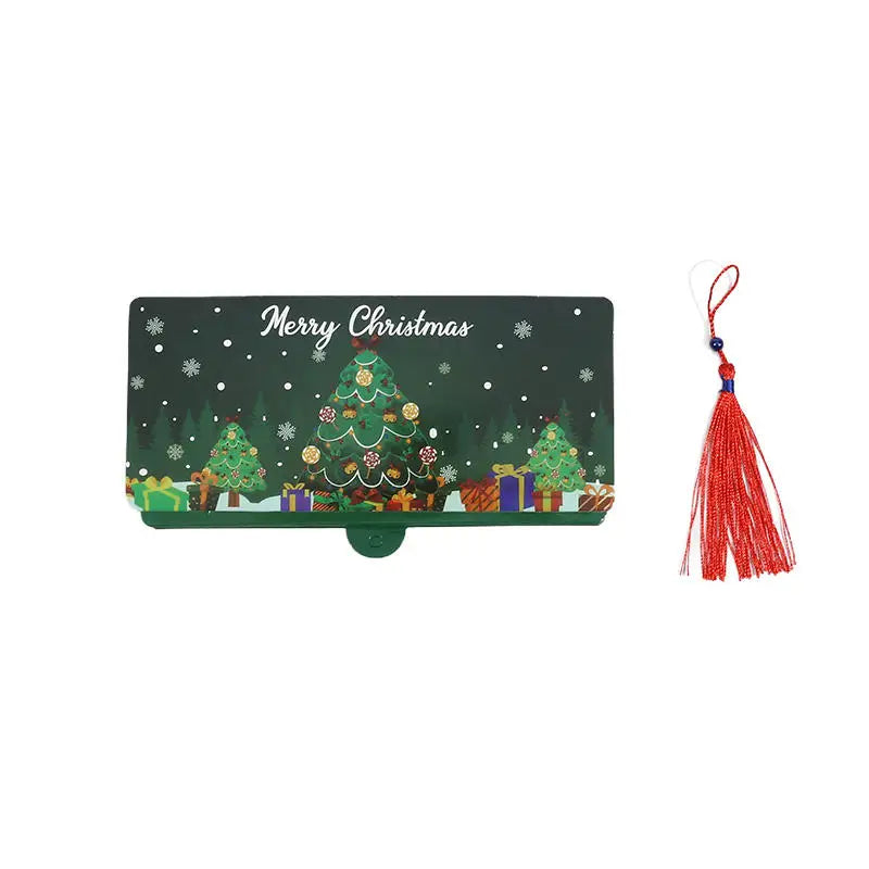 Christmas Money Holder Wallet Red Envelope Christmas Gift Envelope Greeting Card Creative Birthday Folding Cash Holder For Kids Oasis Select GN 1Pc