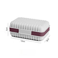 Portable Travel Soap Box Leakproof Lidded Holder for Bathroom and Outdoor Daily Use Bathroom Home Organization Oasis Select White
