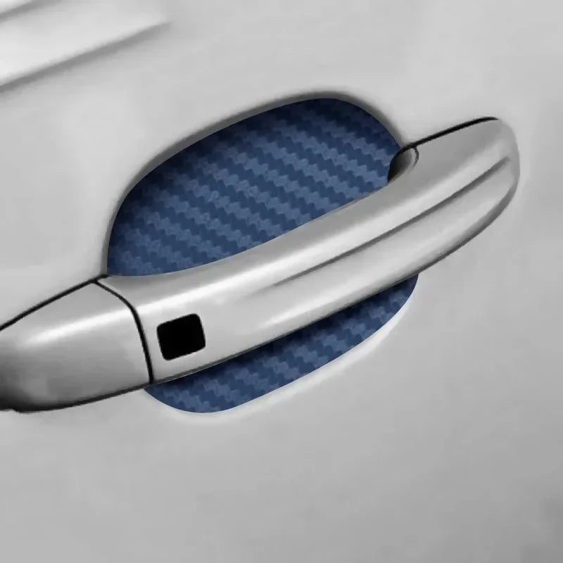 4 pcs/Set Car Door Sticker Carbon Fiber Scratches Resistant Cover Auto Handle Protection Film Exterior Styling Car Accessories Oasis Select