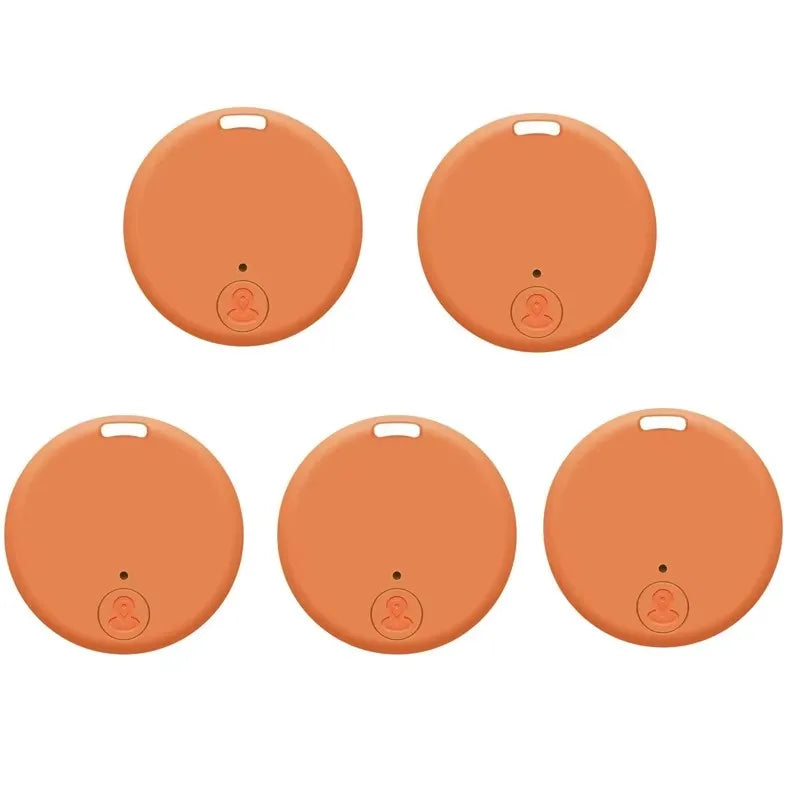 1/2/5pcs Mini GPS Wireless Bluetooth Anti-Lost Device Key Wallet Luggage Pet Kids Bag Smart Tracking Finder Locator Works Oasis Select 5pcs Orange