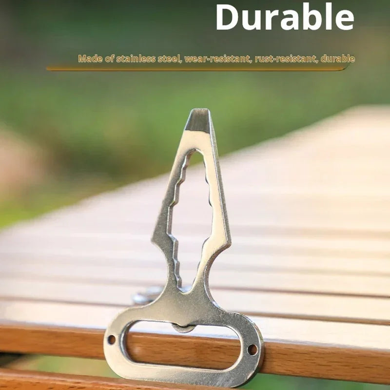 Stainless Steel EDC Self-Defence Pointed WrenchOutdoor Camping SuppliesMultifunctional ToolsPortable Bottle Opener Oasis Select