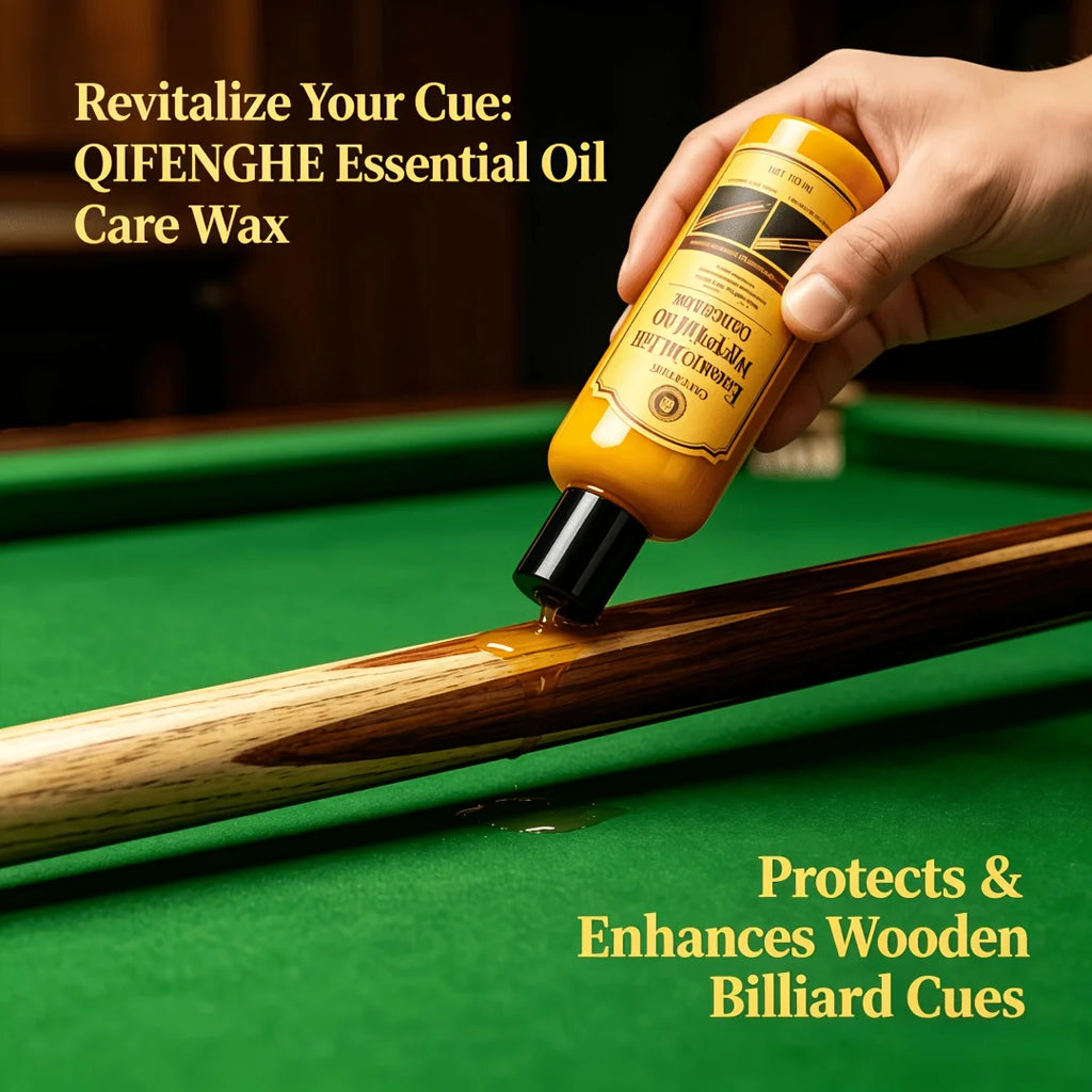 Billiard Cue Wax – Essential Oil Wood Polish & Restorer Cue Care Wax Oasis Select