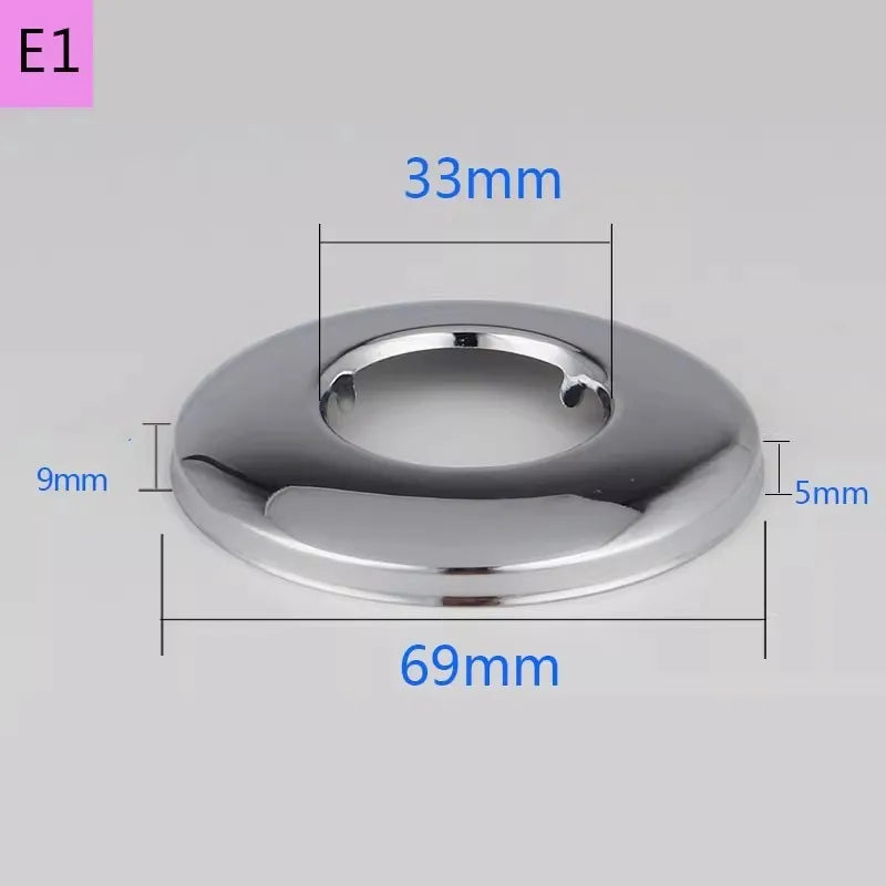 2PCS Stainless Steel Water Pipe Connector 1/2"3/4"1"Faucet Decorative Cover Heighten Valve Panel Shower Kitchen Tap Accessories Oasis Select E1-2pcs
