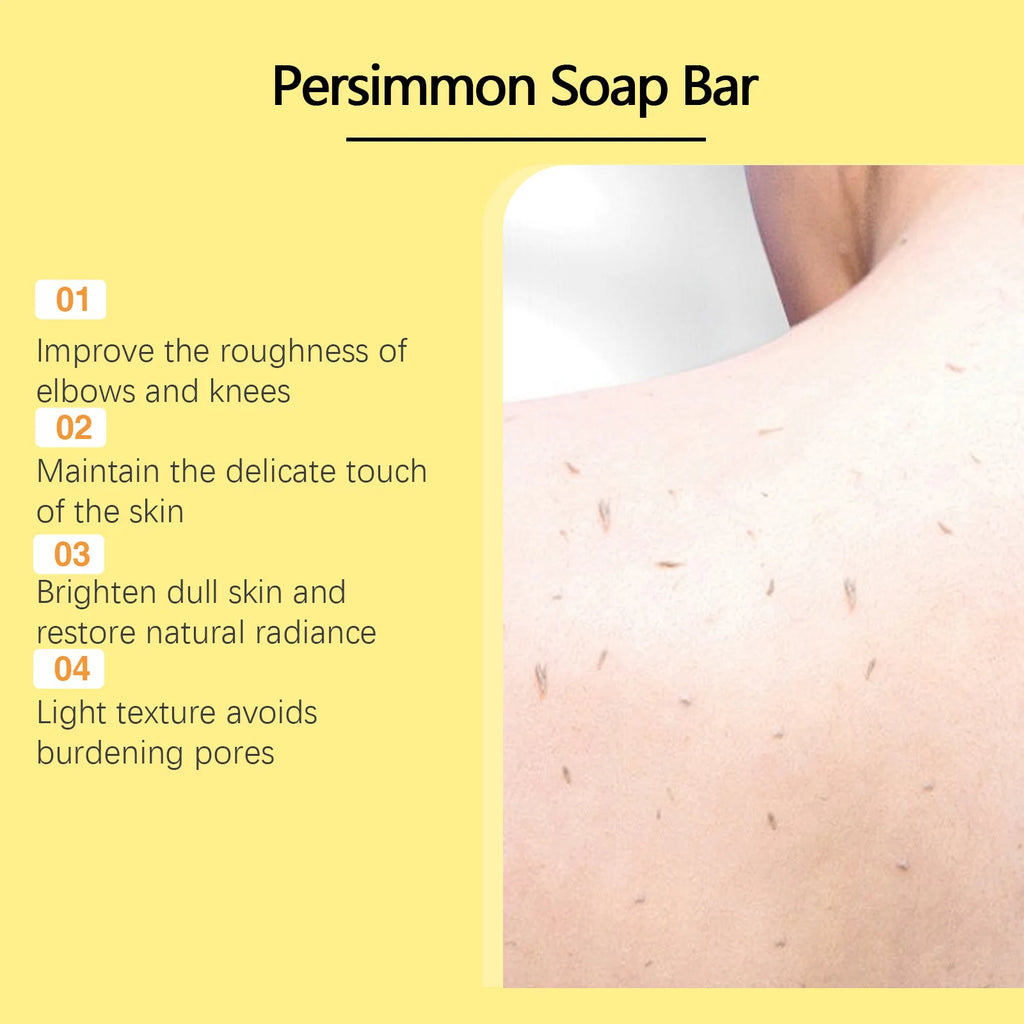 Persimmon Bath Soap – Exfoliating, Moisturizing Body Bar Exfoliating Bar Soap Oasis Select