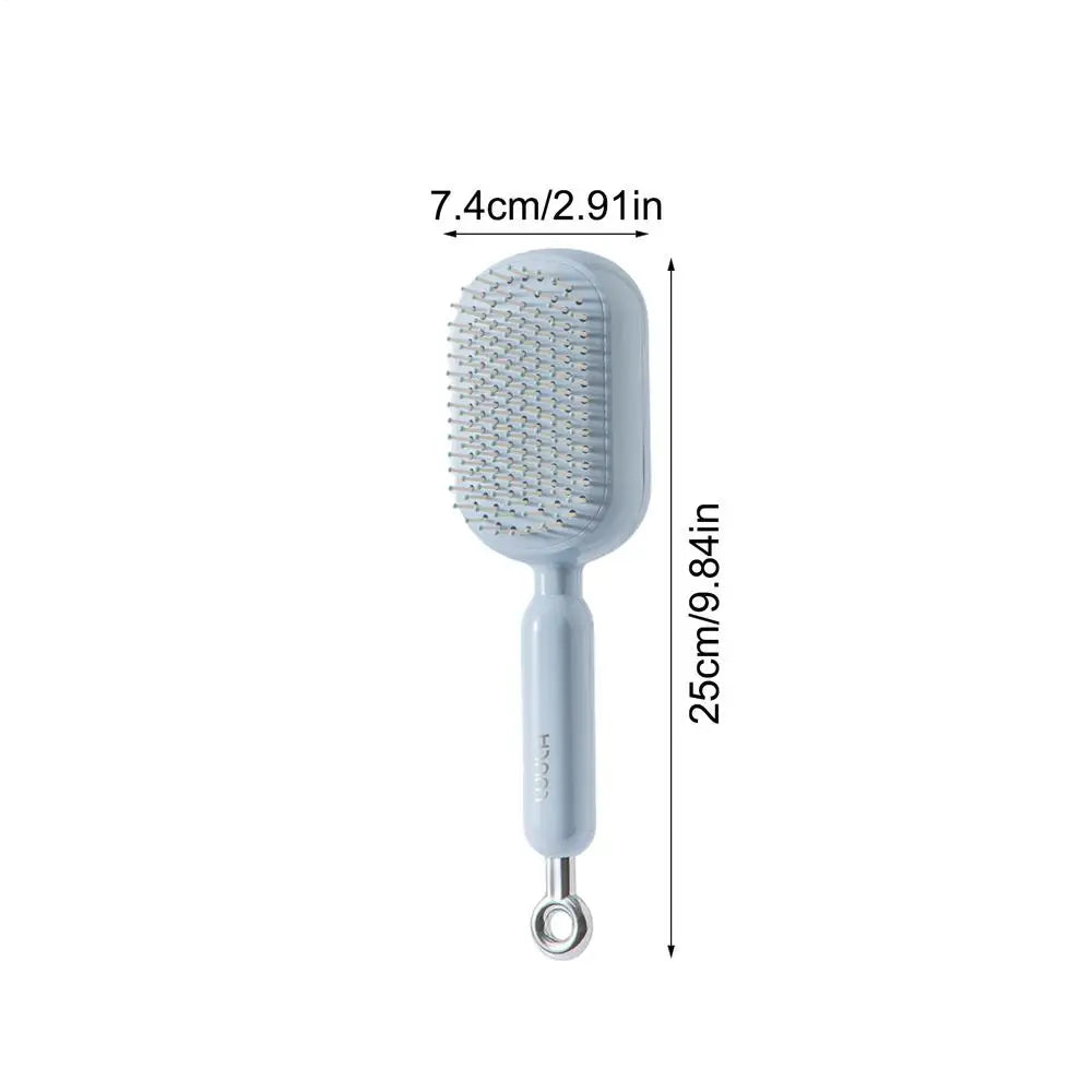 Hair Massage Air Cushion Comb Brush Scalp Hairbrush Detangle Anti Static Salon SPA Hairdressing Comb Retractable Hair Brush Oasis Select China Mainland Blue