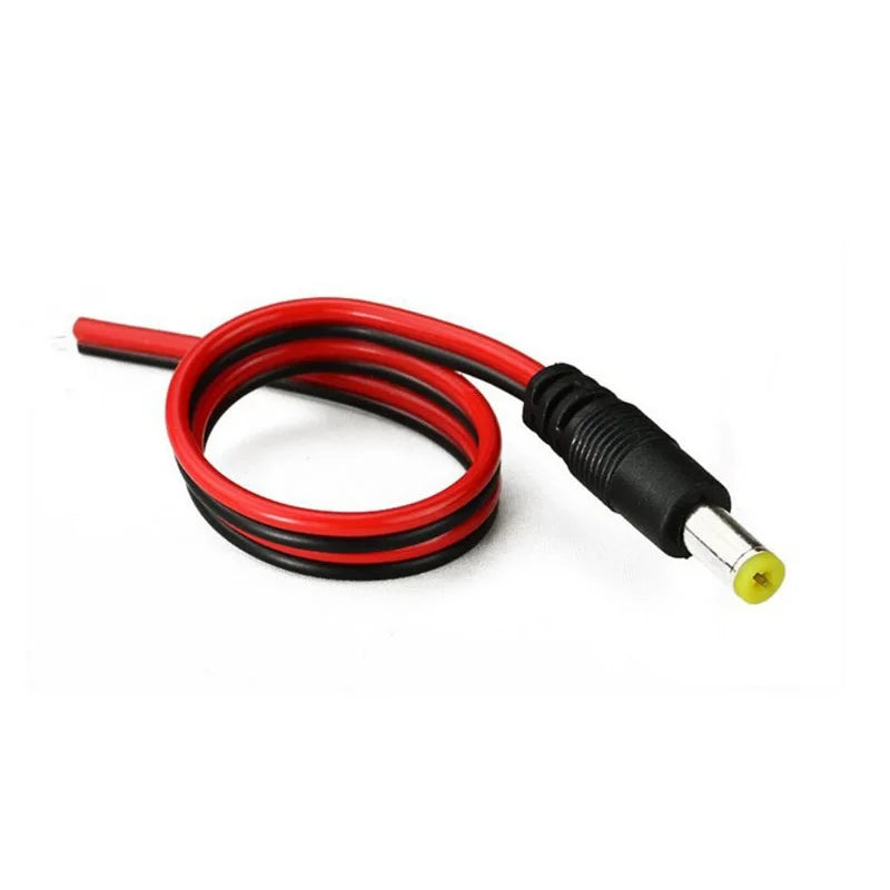25cm 12V DC Male Female jack Extension Connectors Cable Adapter Plug Power Supply 5.5x2.1mm LED Strip Light CCTV Camera DC Wire Oasis Select