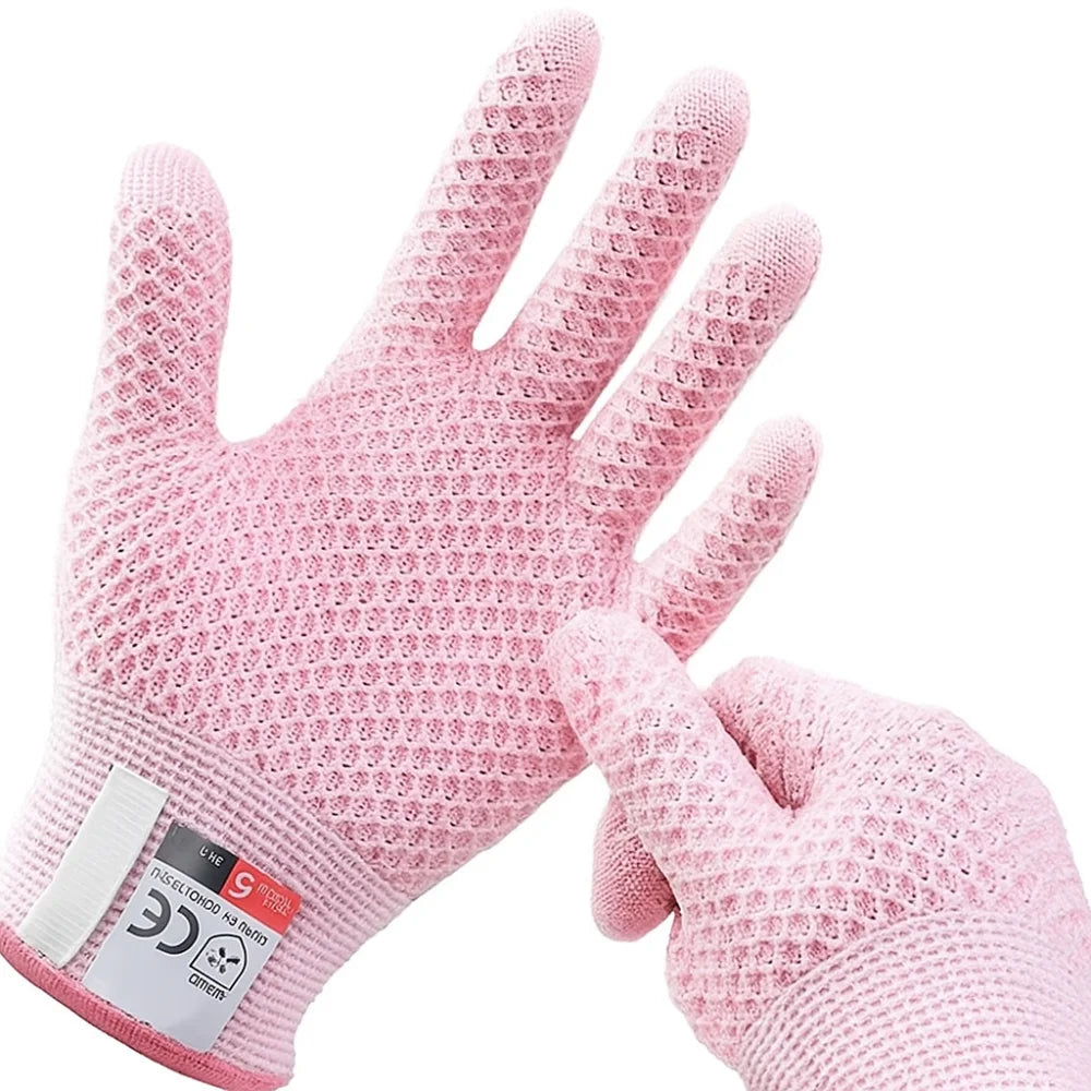 5-level Protection Anti Cutting Gloves High Protection Professional Fish Killing Gloves Glass Cutting Resistant Slaughter Gloves Oasis Select Pink
