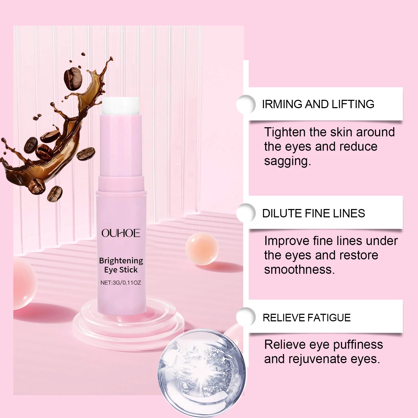 Brightening Eye Cream Stick – Dark Circles & Fine Lines Eye Cream Stick Oasis Select