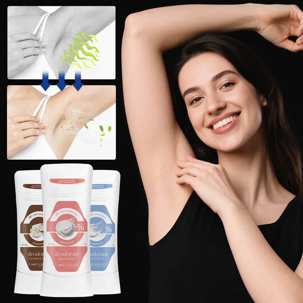 2PCS 74g Women's Refresh Fragrant Body Odur Remove Cream- Long-Lasting Deodorizing,Anti-SweatingMoisture Control for Hot Summer Oasis Select