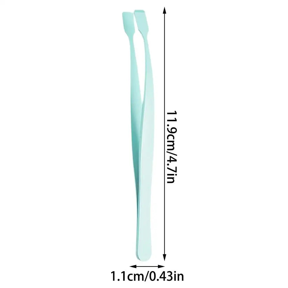 Lash Applicator Tool Eyelash Cluster Applicator Tweezers Non Slip Precise Professional Makeup Tool for Travel Salon Separating Oasis Select Green