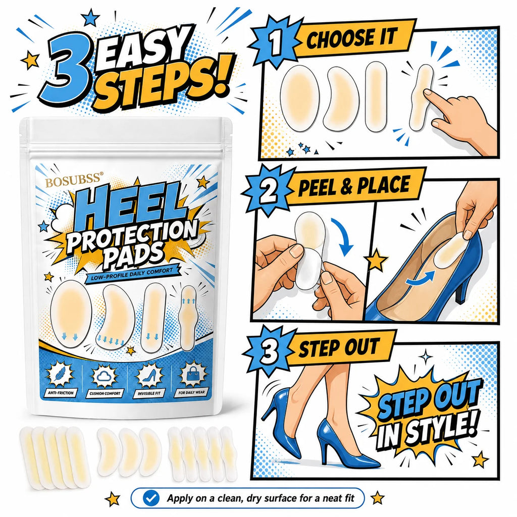 Soft Heel Protection Pads — Stop the Rub, Walk in All-Day Comfort 4/8pcs. Oasis Select