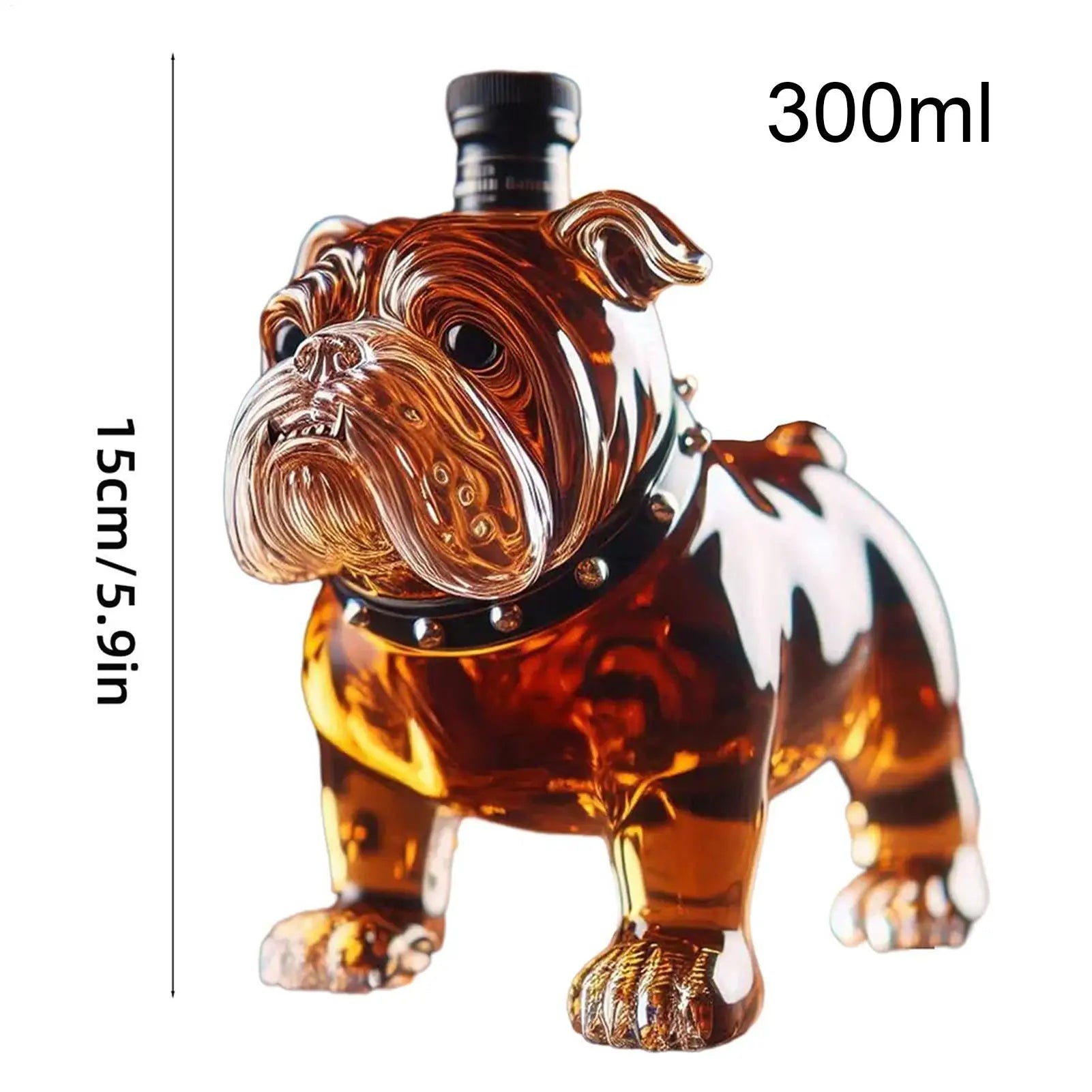 Whiskey Bottle Bulldog Collectible Liquor Decanter Alcohol Decanter for Restaurants Shelves Collectible Liquor Bottle Oasis Select