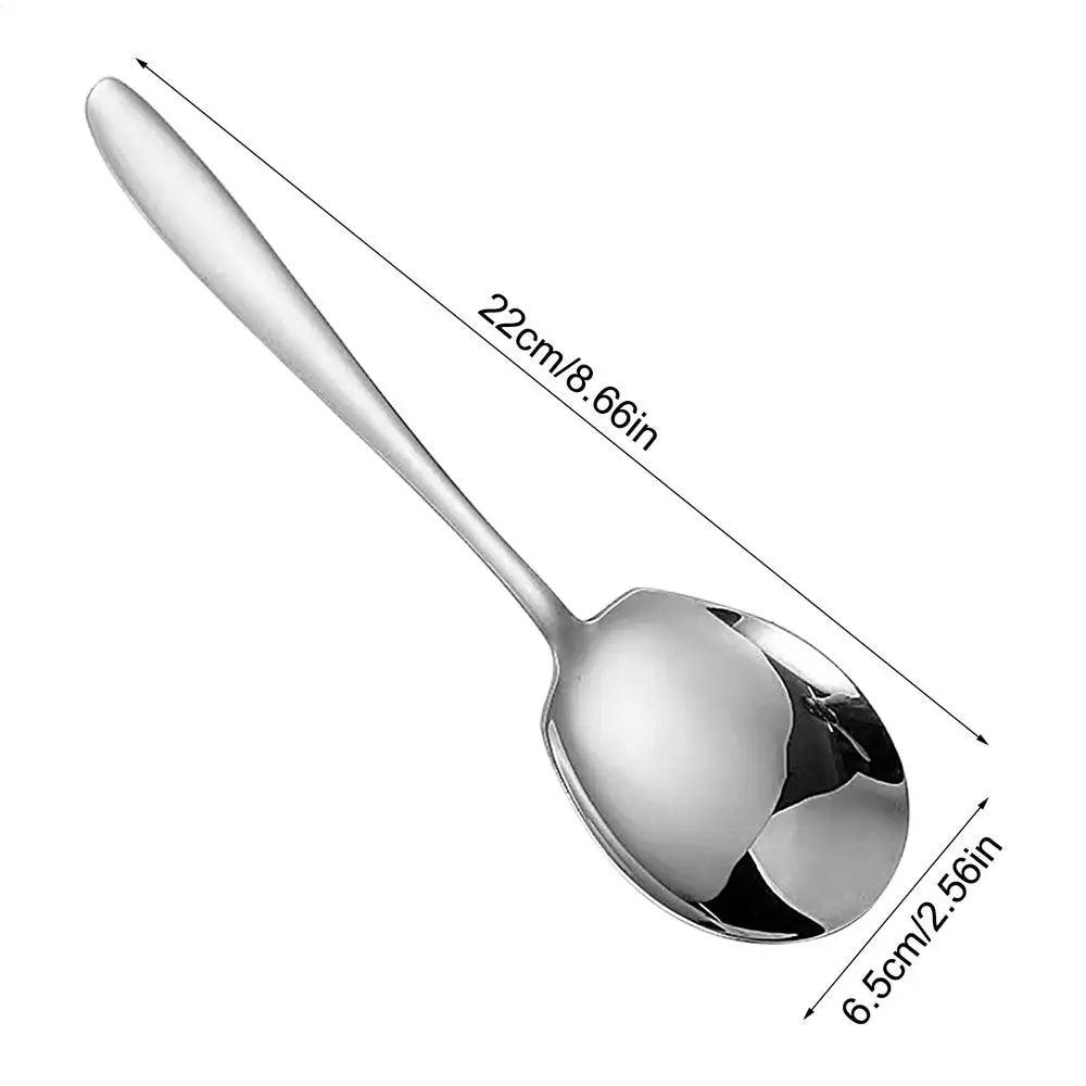 Large Serving Spoons Stainless Steel Kitchen Serving Tablespoon Dishwasher Safe Kitchen Tool Spoons Suitable serving spoon Oasis Select Silver