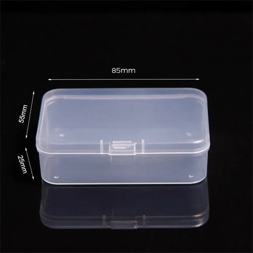 1pc 6 Grids Compartments Plastic Transparent Organizer Jewel Bead Case Cover Container Storage Box For Jewelry Pill Coin Sundry Oasis Select Transparent4