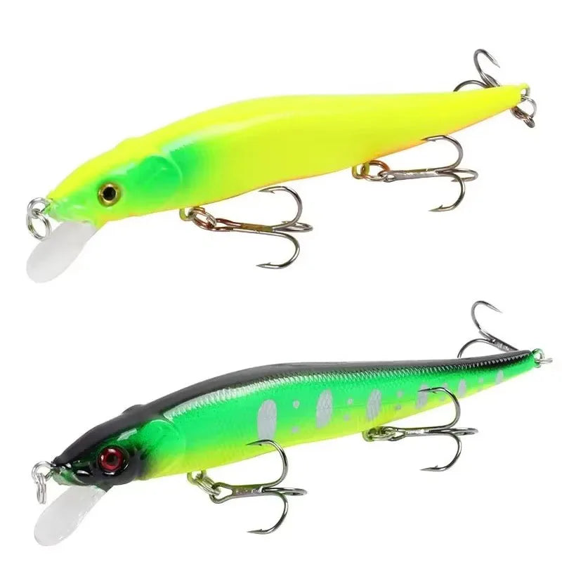 1/2pcs Fishing Lure 11.5cm/14g Minnow Crankbait Wobblers 3D Eyes Perch Artificial Bait Pike Carp Bait Swim Bait Fishing Pesca Oasis Select Mix-2pcs
