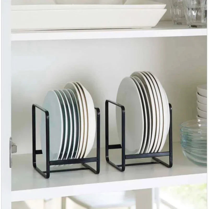 4/2/1pcs Kitchen Rack Dish Storage Rack Cabinet Dish Rack Dinner Plate Drain Rack Countertop Rack Plate Iron Oasis Select 2pcs small