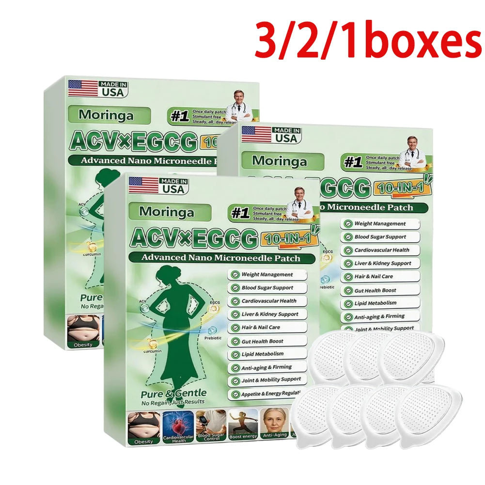 Moringa Nanos Microneedles Painless For Men Women Non-Invasive Painless Application For Weight Management Body Firming 0.22mm Oasis Select