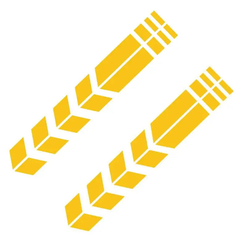1/2/3set Universal Motorcycle Sticker With Arrows Flash Paste Waterproof Oil Resistant Reflective Sticker Motorcycle Tape Oasis Select 2set yellow