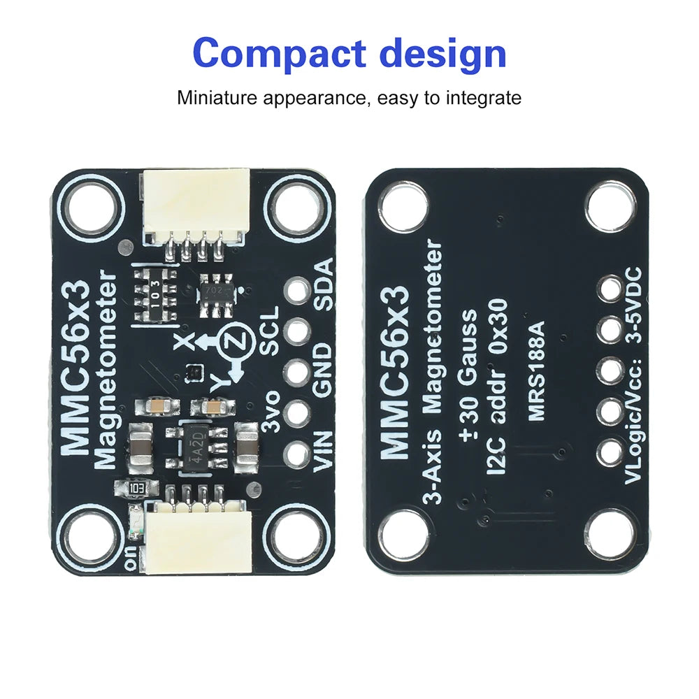 High-Precision MMC5603 Three-Axis Magnetometer Module Compatible With Stemma Qt/Qwiic Interface Blackboard Oasis Select