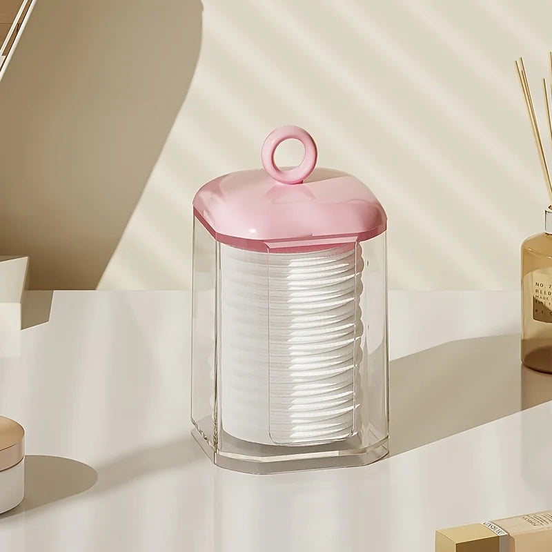 1pc Clear Storage Box, PS Swab Storage Box For Home,Room,Home,Bedroom,Bathroom,House,Pink Room,Living Room Decor,Travel Stuff,Gi Oasis Select Type B pink