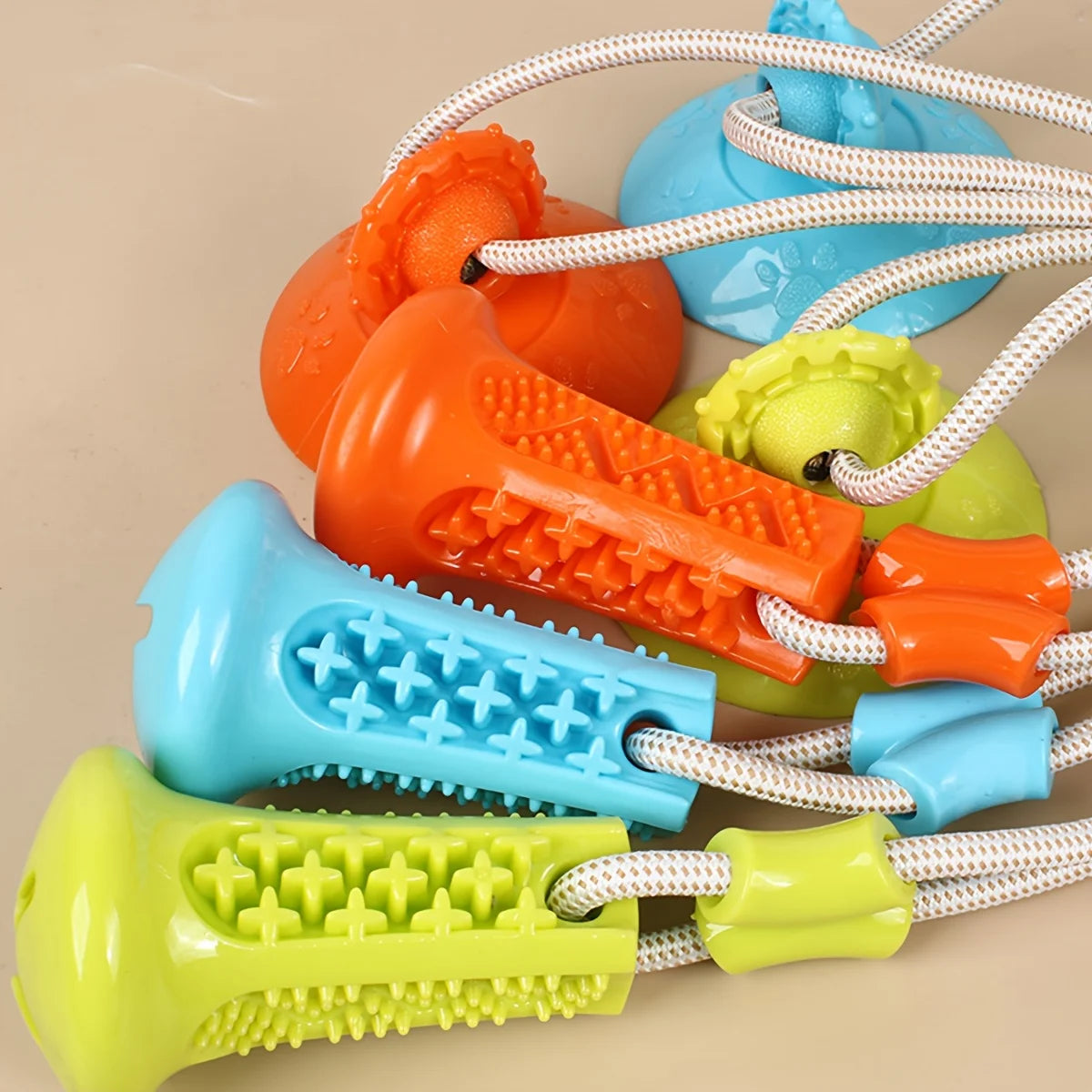 Dog Toy Suction Interactive Chew Toy Teeth Grinding Ball with Food Dispenser Boredom Buster Energy Expenditure Pet Supplies Oasis Select