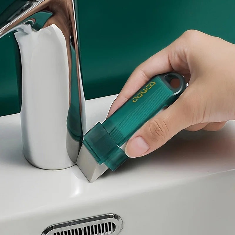 1pc Reusable Stain Remover Eraser Kitchen Faucet Lime Eraser Bathroom Glass Stains Rust Remover Cleaning Supplies Oasis Select