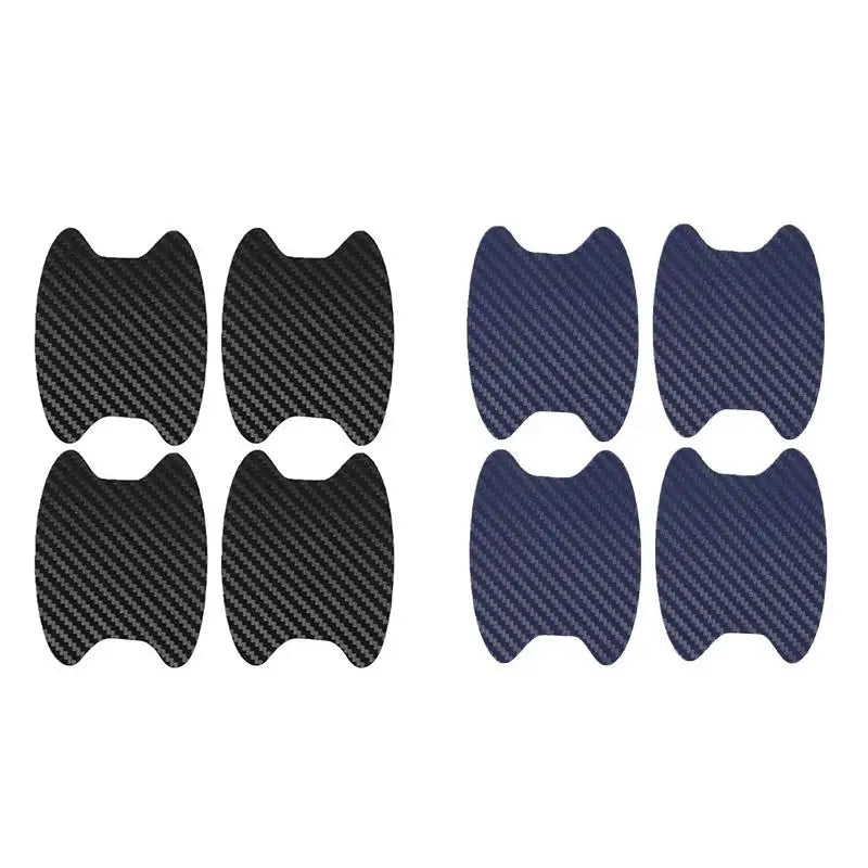 4/8/12/16Pcs Car Styling Mouldings Sticker Car Door Sticker Carbon Fiber Scratches Resistant Cover Auto Handle Protection Film Oasis Select 8pcs mix 2