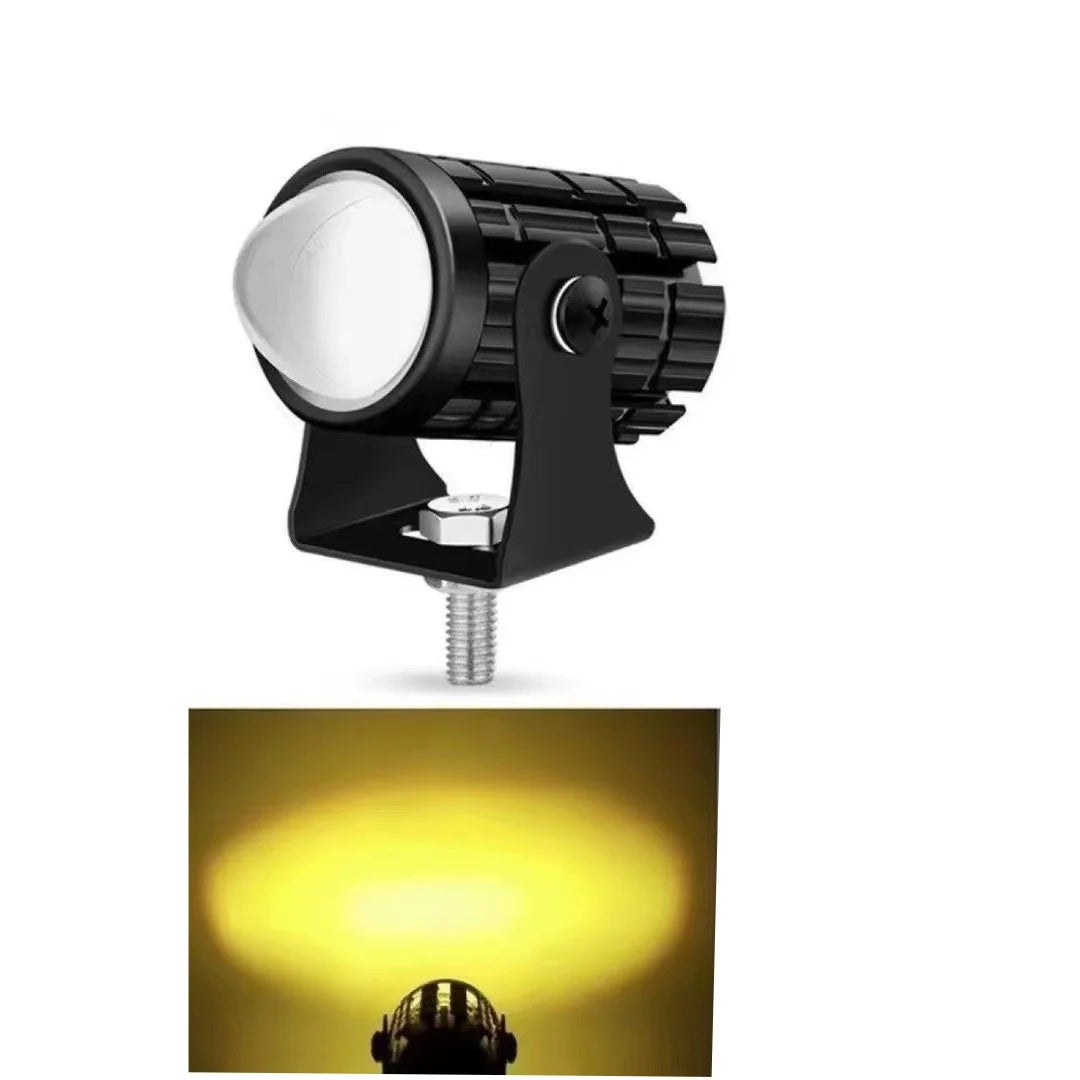 1/2PCS Motorbike LED Spotlights, Dual Color Universal Mini Driving Light for Truck & Off-road Oasis Select yellow 1pcs