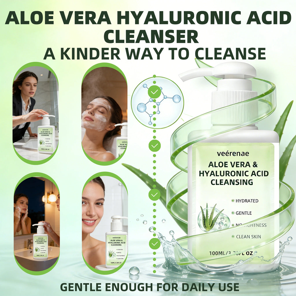 Aloe Vera & Hyaluronic Acid Face Wash | All Skin Types