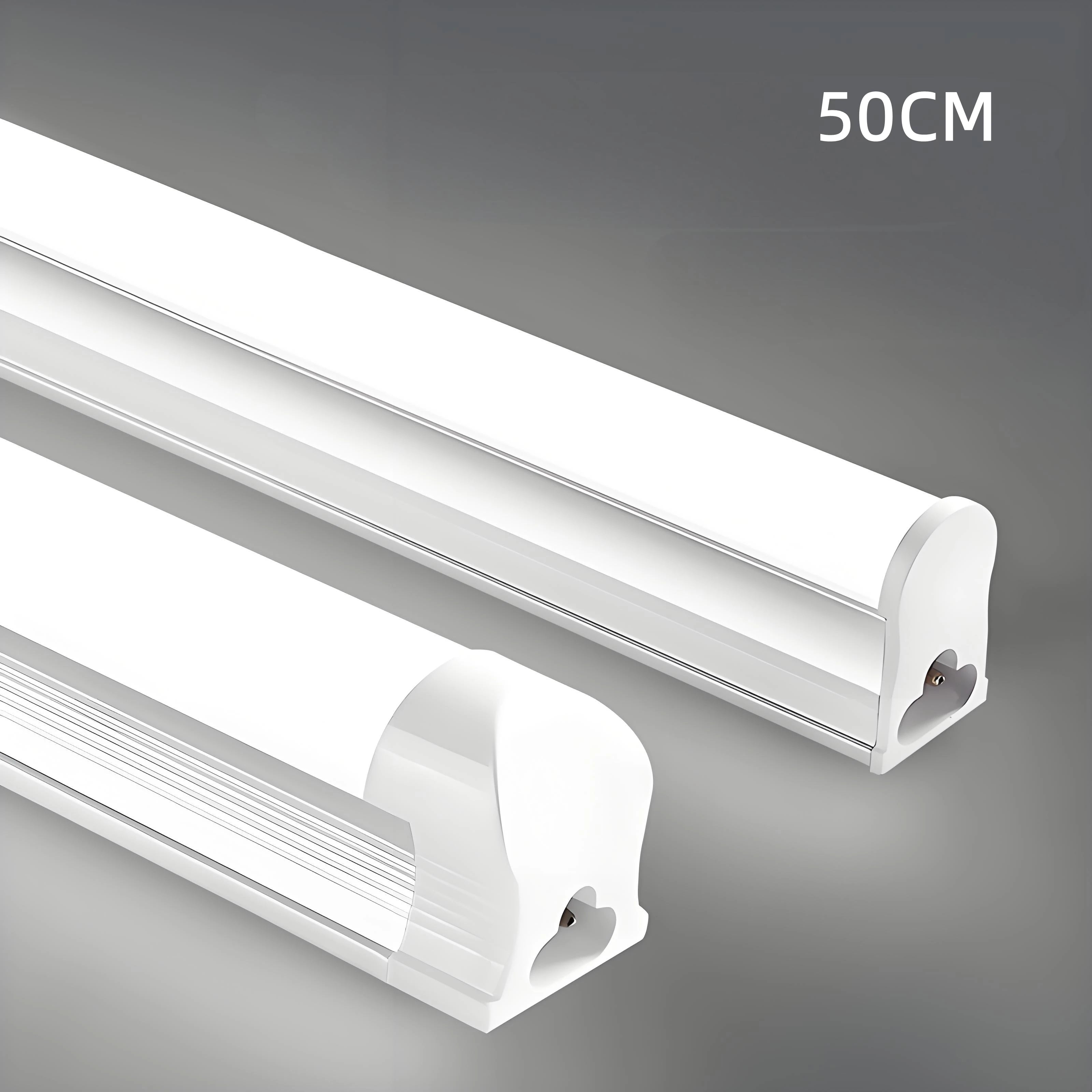 50CM LED Fluorescent Lamp High Quality Aluminum Bar Light T5 T8 LED Tube with AC220V EU Plug Swtich Energy Saving Home Wall Lamp Oasis Select