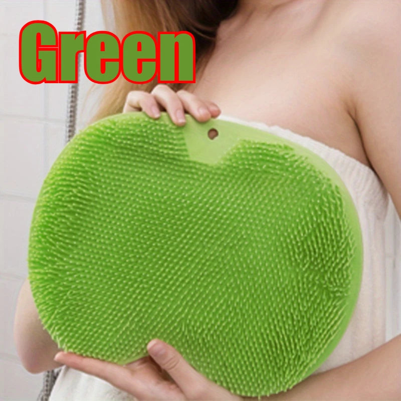 Foot Scrubbing Pad Bathroom Bath Brush Multifunctional Scrubbing Foot Massage Pad Non-slip Foot Pad Silicone Bath Brush Oasis Select green