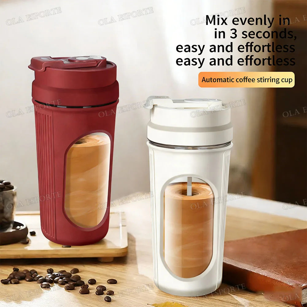Electric Self-Stirring Shaker Cup 450ml | Protein Mixer Bottle