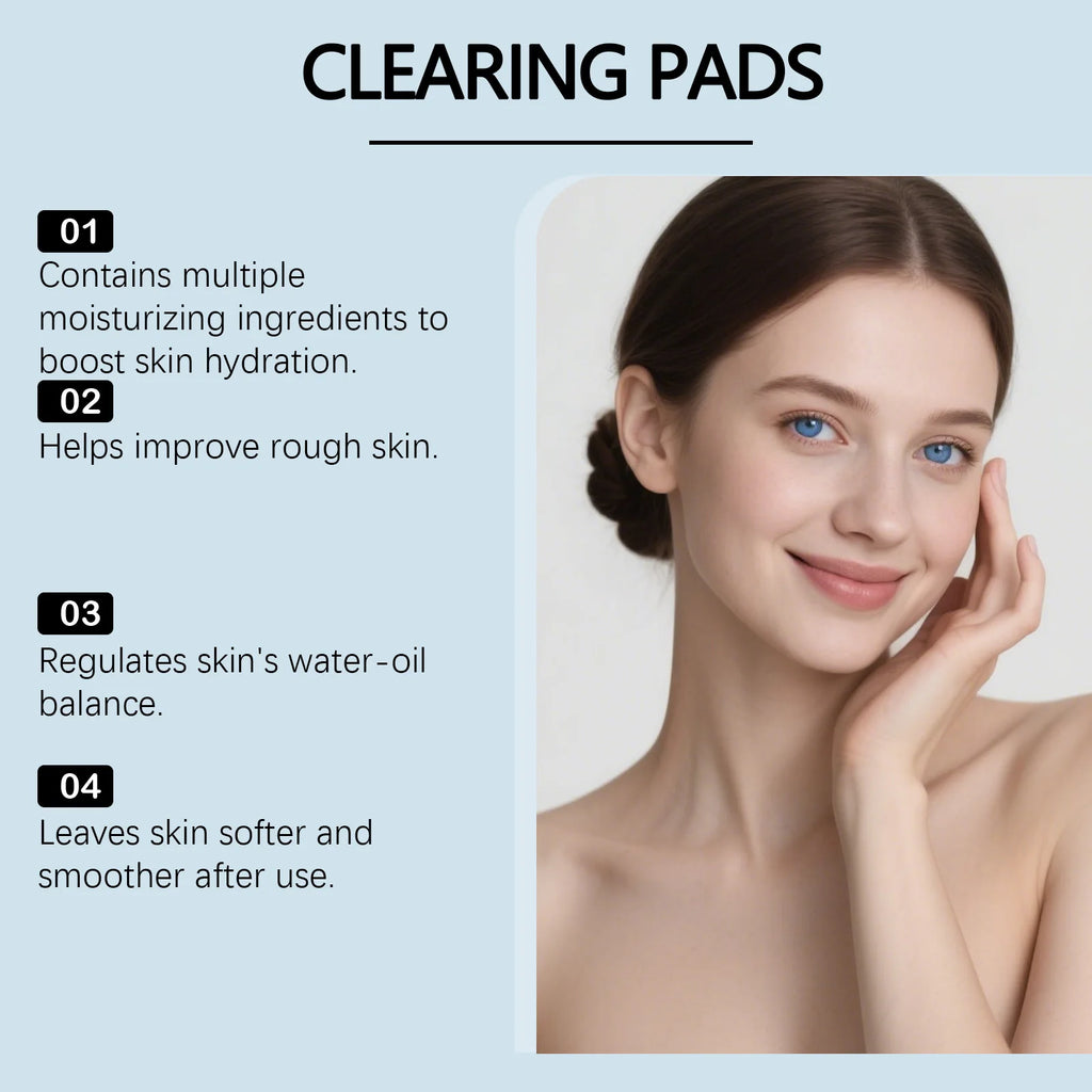 Salicylic Acid Cotton Pads Exfoliating Pore Cleansing Soothing Oil Control Acne Treatment Facial Daily Toner Pads with Tweezers Oasis Select