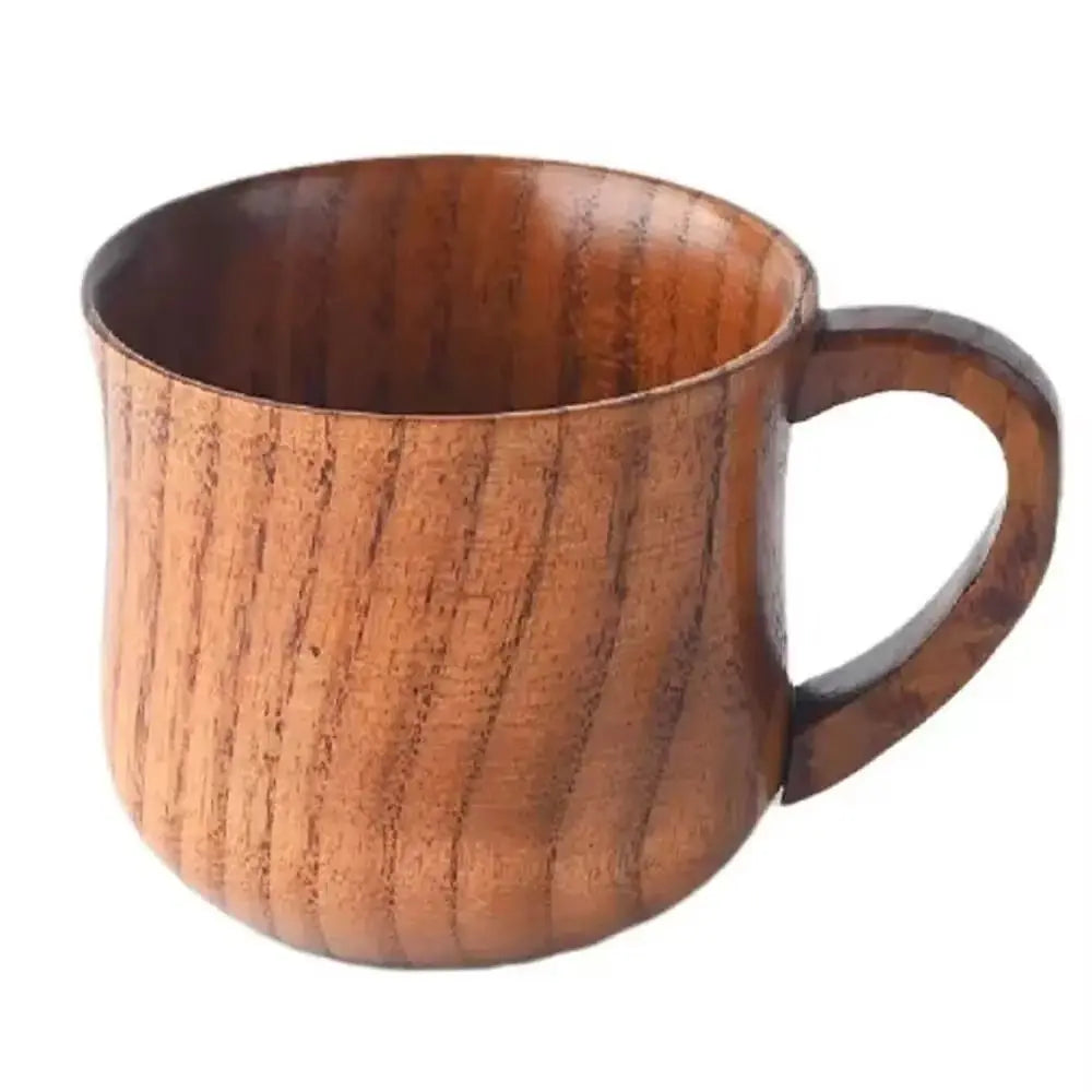 Wooden Tea Cup 200ml | Heat-Safe Rustic Japanese Style