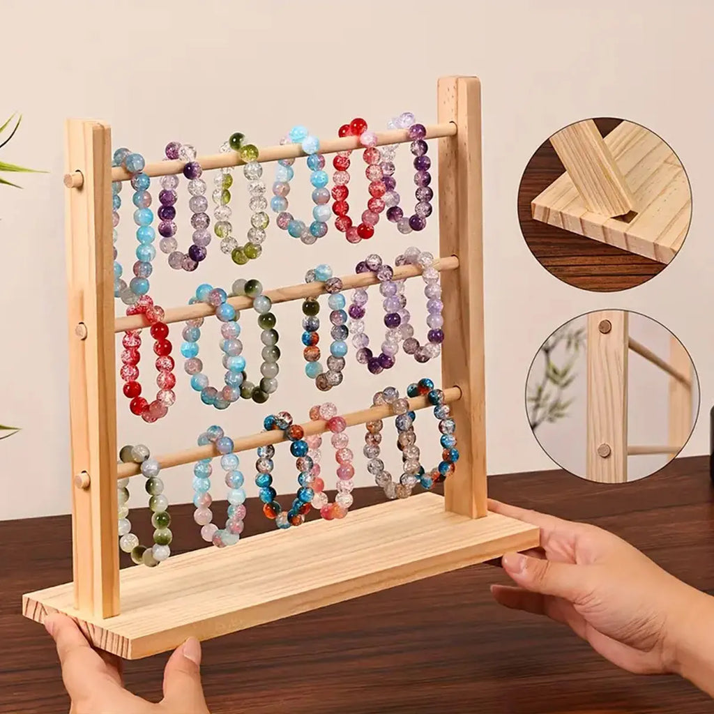 1pc Jewelry Storage Rack, Suitable for Storing Bracelets, Wooden Display Stands for Dressing Tables, Jewelry Towers Oasis Select