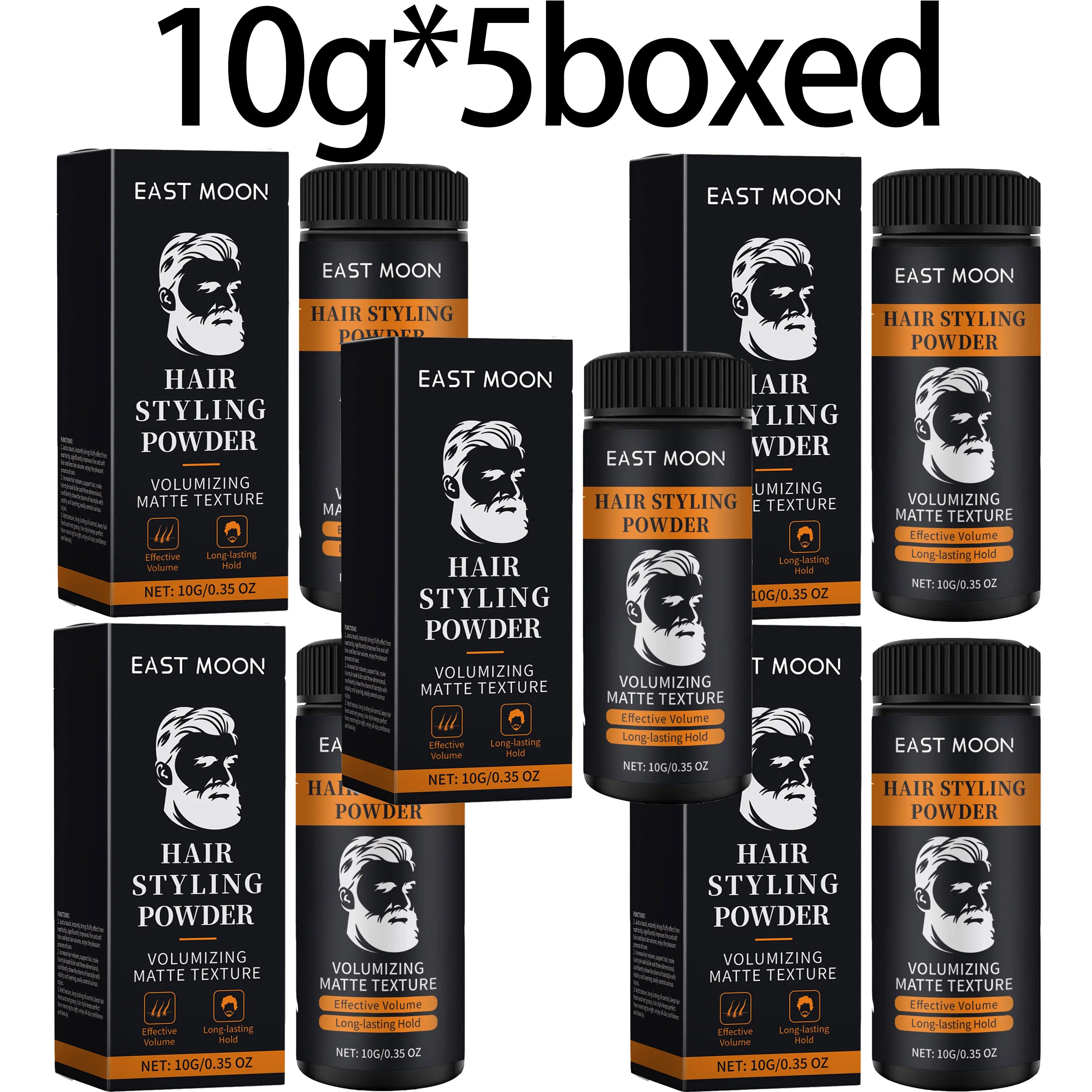 Unisex Hair Styling Powder Increase Volume Strengthen Fluffy Improve Hairline Prevent Bald Oil Absorbing Hair Mattifying Powders Oasis Select 10g X 5boxed