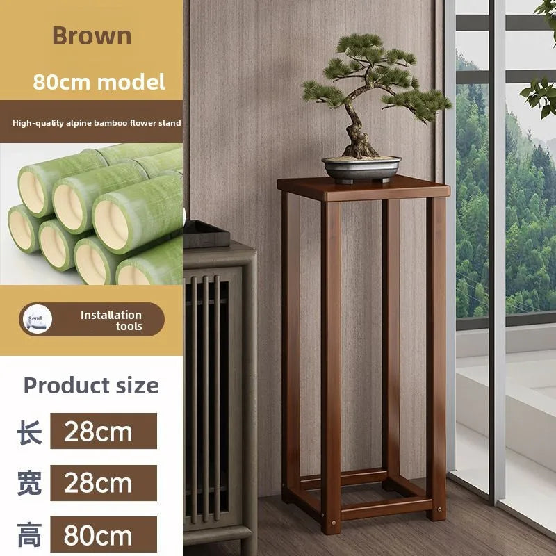 Flower stand Shelf Living room decorative ornament Flower table Solid wood multi-layer flower pot shelf Oasis Select