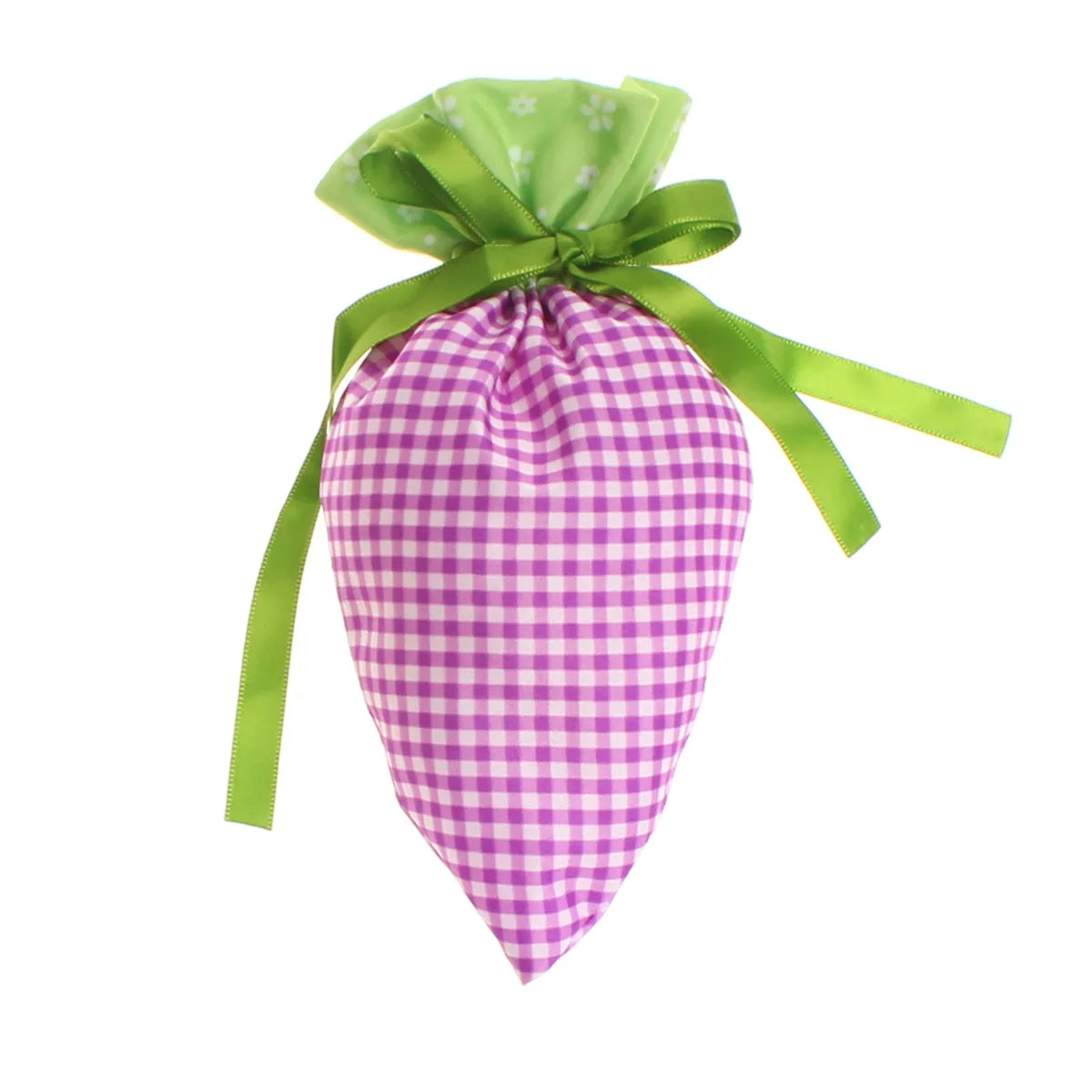 Easter Carrot Drawstring Gift Bag | Cute Velvet Candy Bag