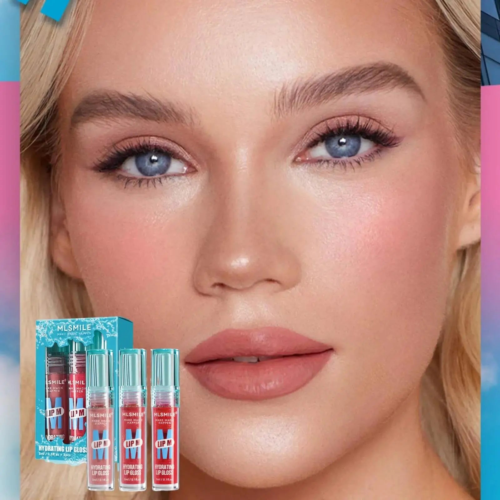 MLSMILE Pearl Lip Gloss – Matte Velvet, Waterproof, Long Lasting