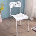 Household Plastic Chair Modern Simple Dining Chair Adult Training Conference Chair Backrest Office Chair Student Desk Chair Oasis Select White 2 pieces