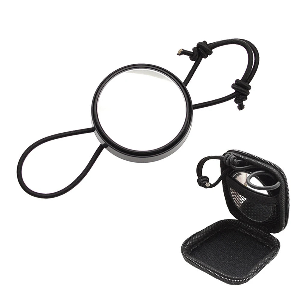 Scuba Diving Wrist Mirror Underwater Observation Equipment With Elastic Band For Scuba Diving Snorkeling Swimming Activities Oasis Select black