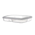 4-Compartment Fridge Food Storage Box with Lid | Freezer Safe Food Storage Container Oasis Select 4 compartments