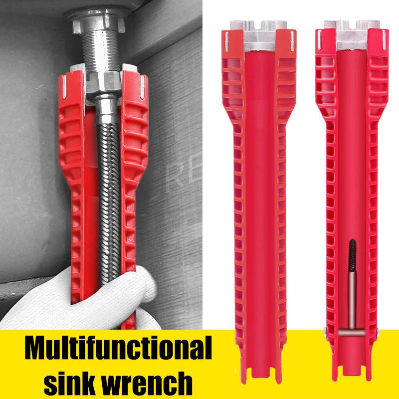 Sink bathroom wrench plumbing installation tool household water pipe faucet angle valve sink maintenance disassembly wrench Oasis Select