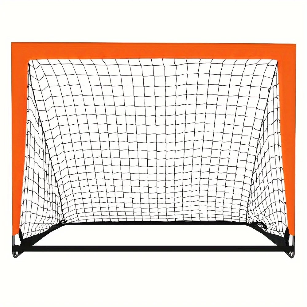 1pcs Portable Soccer Goals for Backyard Indoor and Outdoor Pop Up Soccer Goals Foldable Mobile Training Football Net Oasis Select Orange