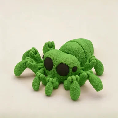 3D Printed Articulated Spider Toy Movable Joint Stress Relief Desktop Decor Cute Spider Model Gifts for Desktop Decoration Toy Oasis Select green