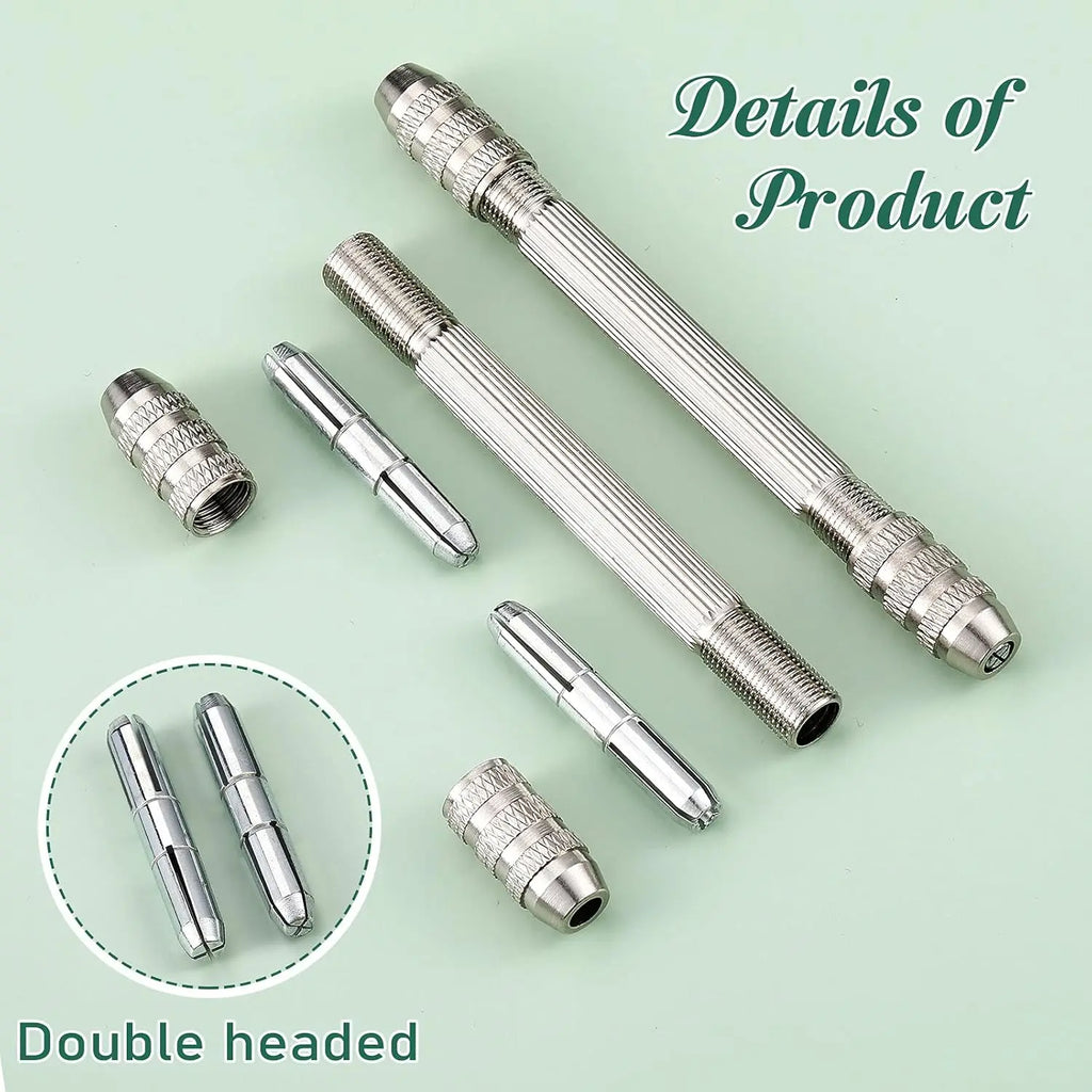 Double-Head Hand Drill Base, 0.8-3.0mm, Copper Jewelry Making Tool, Wire Twisting Tool, DIY Hairpin Keychain Bracelets Necklace Oasis Select