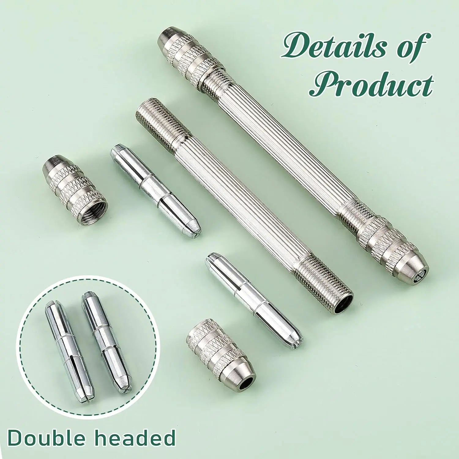 Double-Head Hand Drill Base, 0.8-3.0mm, Copper Jewelry Making Tool, Wire Twisting Tool, DIY Hairpin Keychain Bracelets Necklace Oasis Select