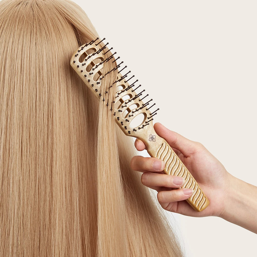 Wooden Wide-Tooth Hair Comb | Scalp Massage & Styling Brush Hair Comb & Brush Oasis Select