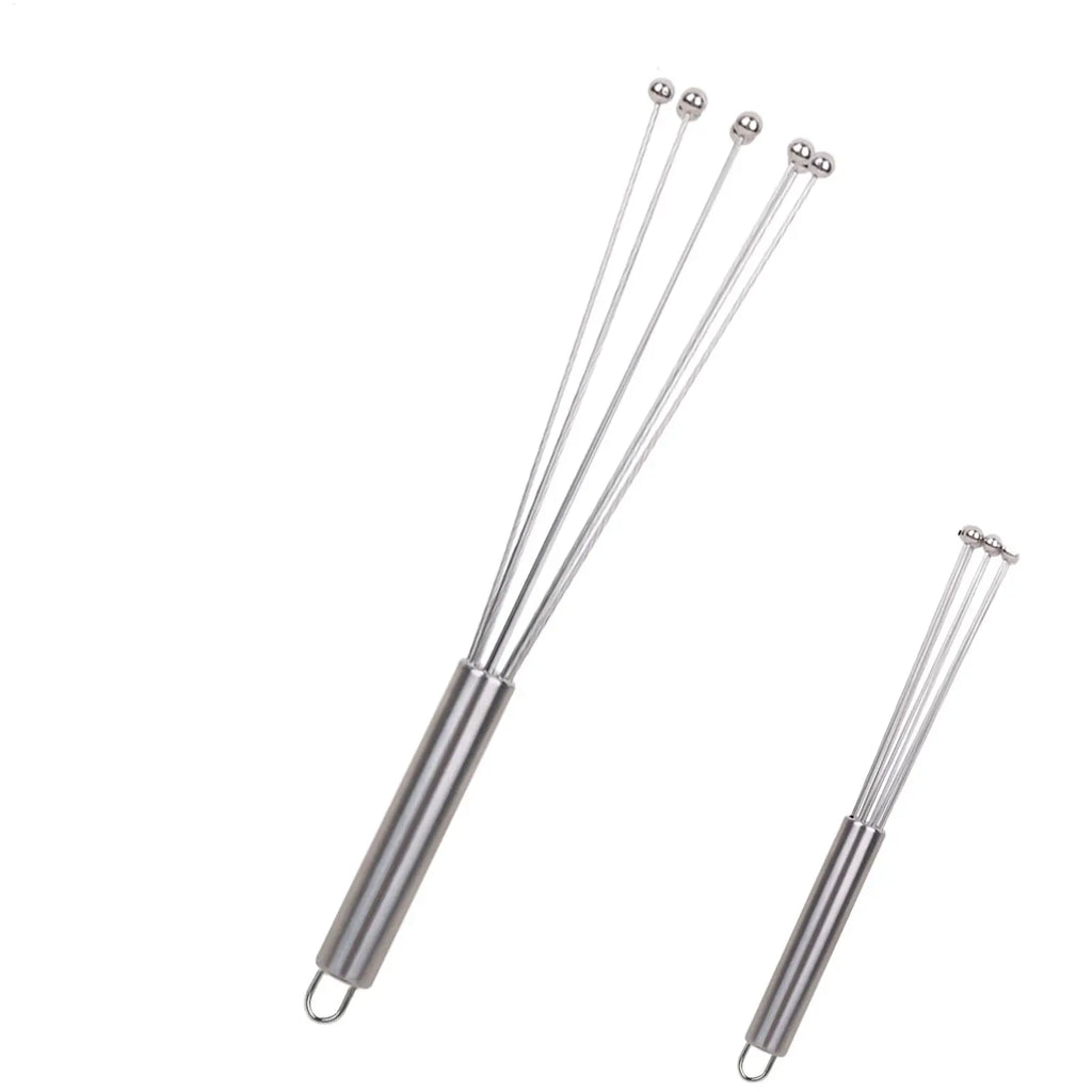 Kitchen Egg Beater Stainless Steel Ball Mixer Manual Metal Egg Beater for Cooking Mixing Egg Stirring Kitchen Baking Tool Oasis Select